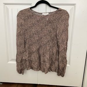 Urban romantic Small leopard print blouse